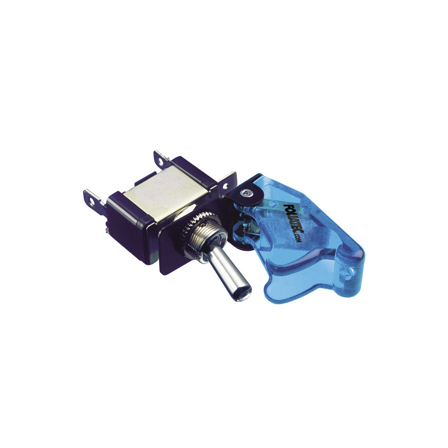 Foliatec Kill Switch Interrupteur On / Off sans LED - Couvercle bleu transparent - 1 pièce