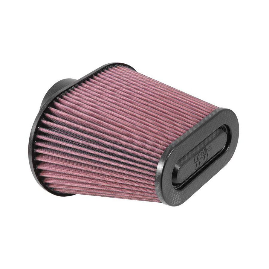 Filtre K & N universel ovale / conique Raccord 94 mm Raccord 222 mm x 140 mm Dessous, 162 mm x 81 mm Dessus 178 mm H