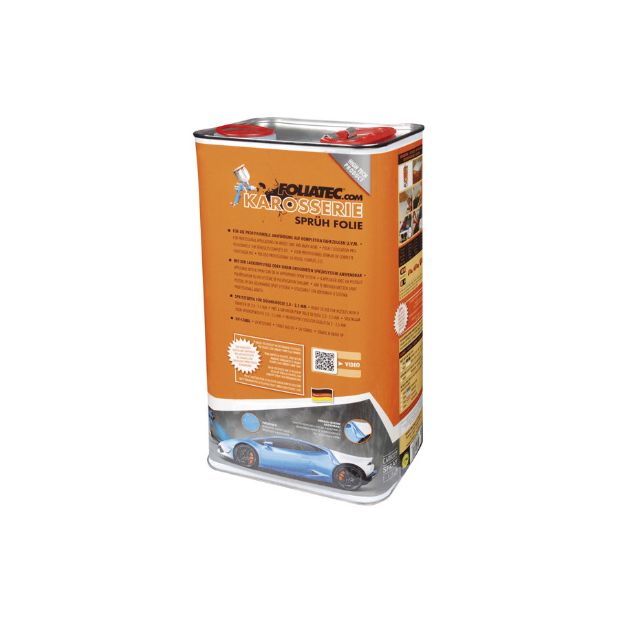 Foliatec Car Body Spray Film (Spray film) - noir mat - 5 litres