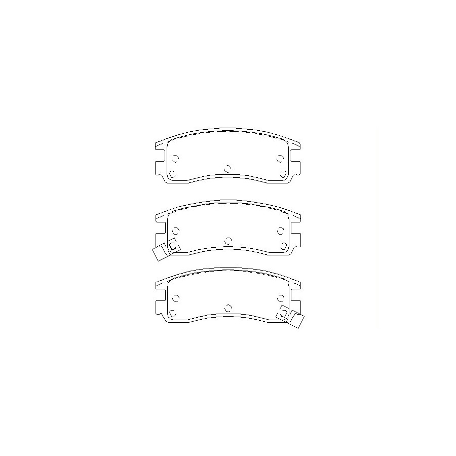 Textar Jeu De Plaquettes De Frein 2336101 2336101 Buick;Cadillac;Chevrolet;Opel;Pontiac;Vauxhall