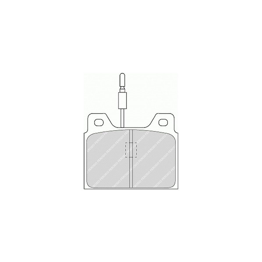 FERODO Plaquettes de frein arriere  FDB71 (Jeu de 4)