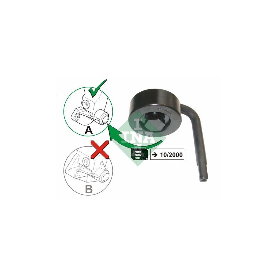 INA Poulie-tendeur courroie trap&eacute;zo&iuml;dale &agrave; nervures 531078910  