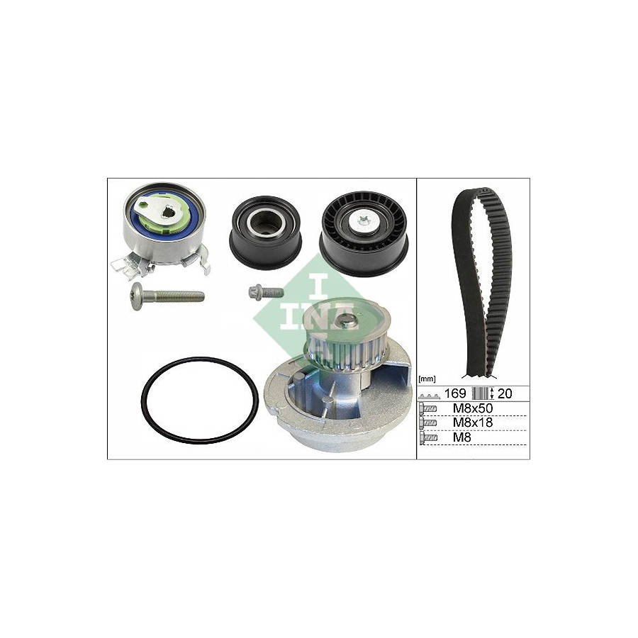 Kit de distribution + pompe à eau 530 0078 31 INA pour OPEL VECTRA B - Image 5