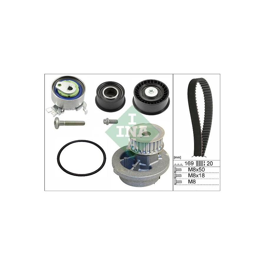 Kit de distribution + pompe à eau 530 0078 30 INA pour OPEL CORSA B TIGRA - Image 5