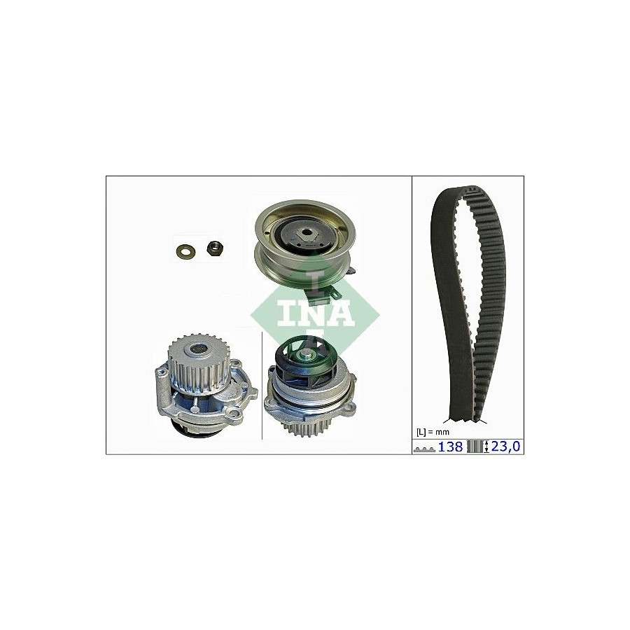 Kit de distribution + pompe à eau 530 0171 31 INA pour VW AUDI SKODA SEAT - Image 3