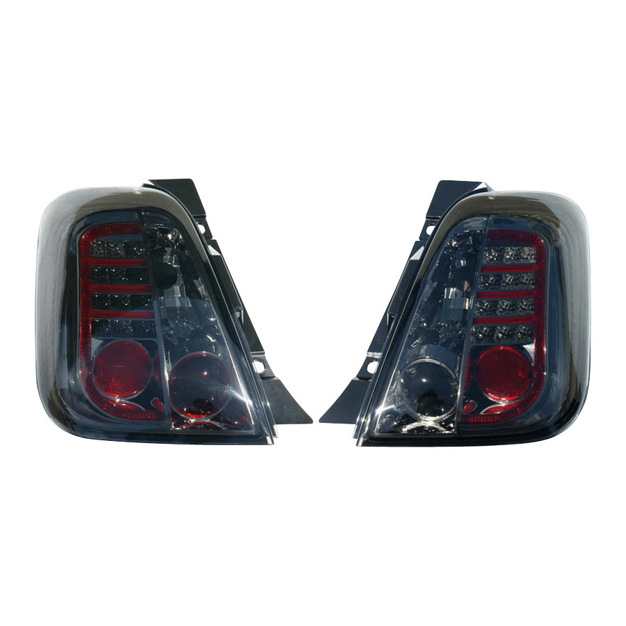 Set feux arrière à LED Fiat 500 2007- - Fumée DL FIR08LJ AutoStyle