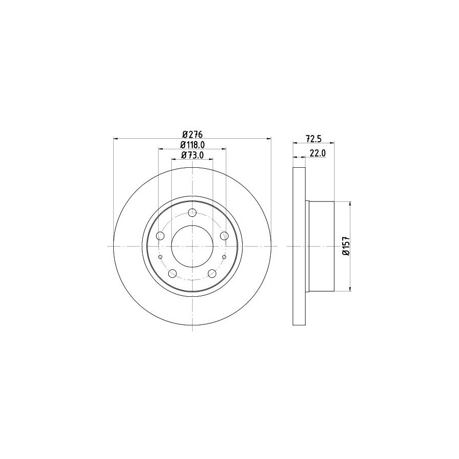 Hella Disque De Frein 8Dd 355 107-401 - Image 3