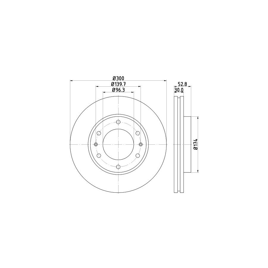 Hella Disque De Frein 8Dd 355 116-481 - Image 2