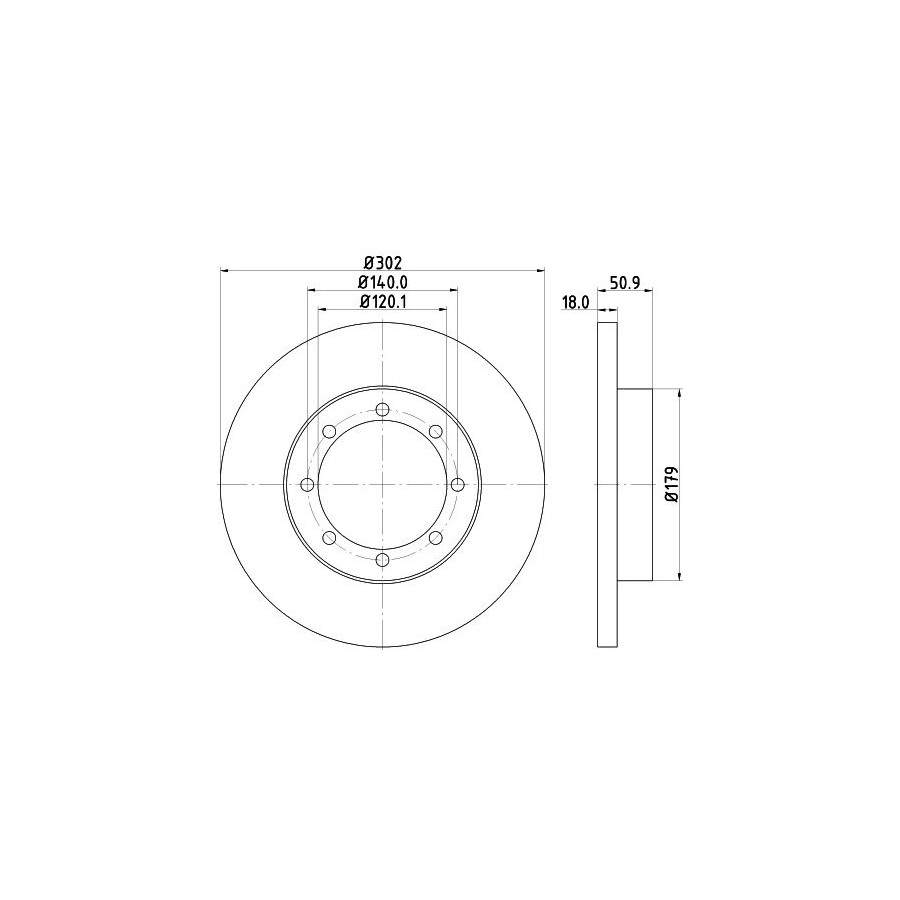 Hella Disque De Frein 8Dd355117281 Nissan;Opel;Renault;Vauxhall