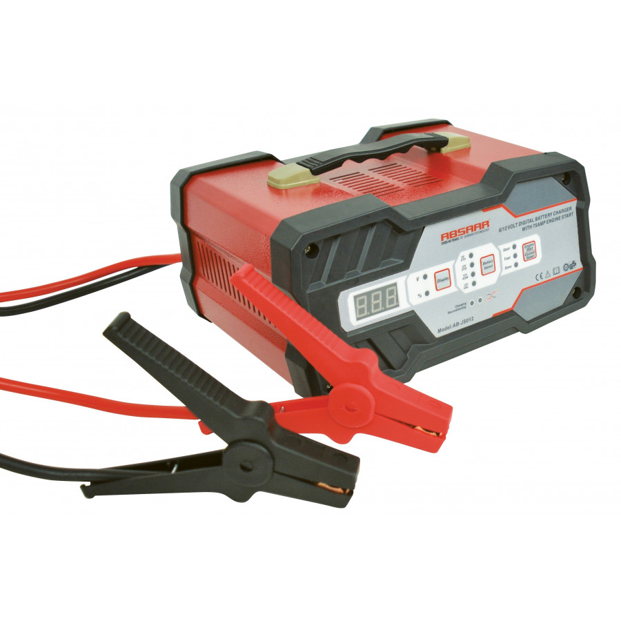 ABSAAR  AB-JS012 Chargeur de Batterie & D&eacute;marreur 6V/12V 12A