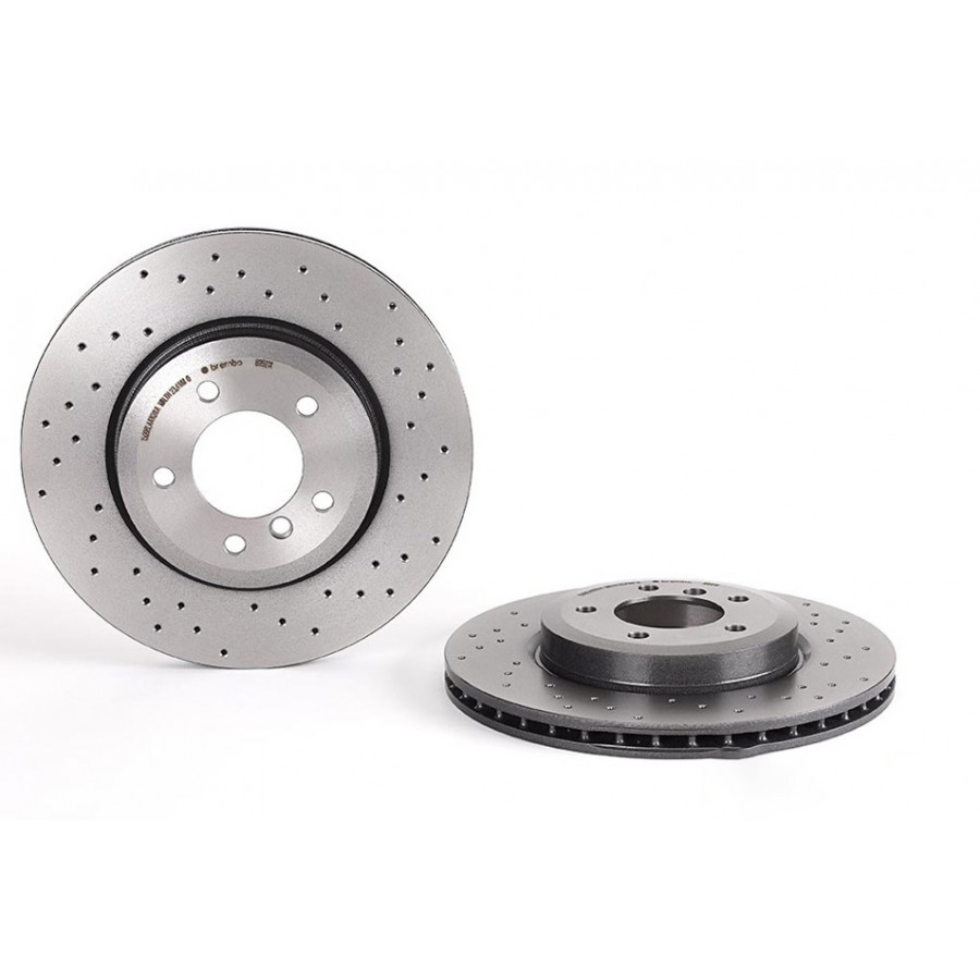 2x Disque de frein perforé/ventilé de l'intérieur 09.8952.1X BREMBO pour BMW 3 - Image 4