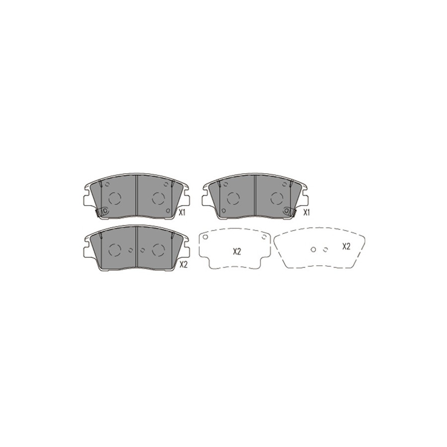 Kavo Parts Kit De Plaquettes De Frein, Frein À Disque Kbp-4030 Kbp4030 Hyundai;Kia