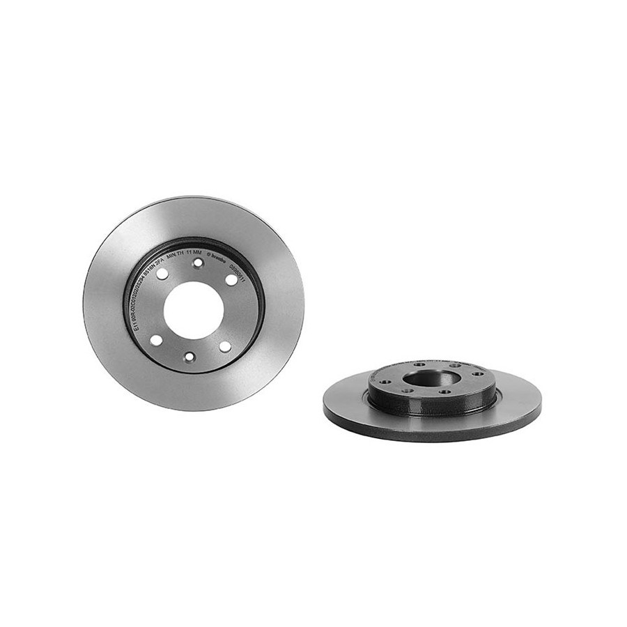 2x Disque de frein plein 08.9606.11 BREMBO pour PEUGEOT CITROËN - Image 4