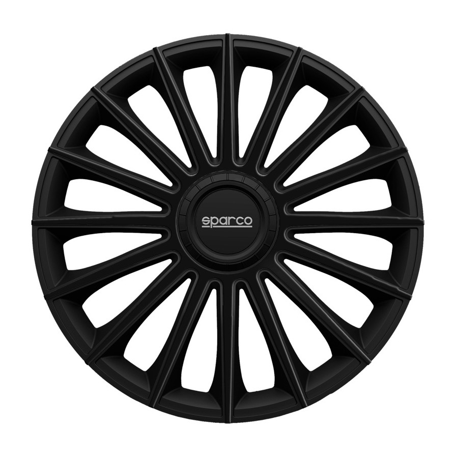 SPARCO  enjoliveurs de roues Torino 15 pouces ABS noir lot de 4