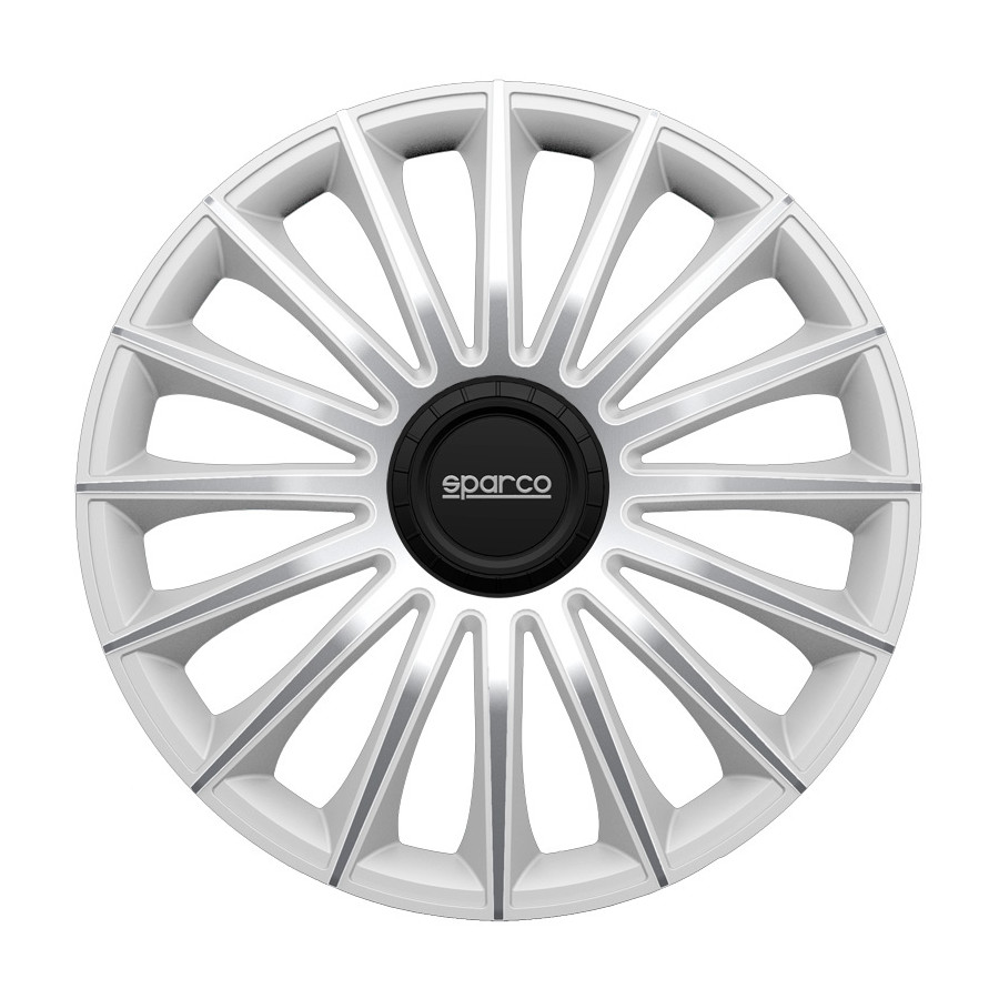 SPARCO Jeu d'enjoliveurs  4 pi&egrave;ces Treviso 15 pouces argent 