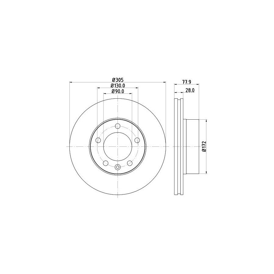 Hella Disque De Frein 8Dd355127791 Nissan;Opel;Renault