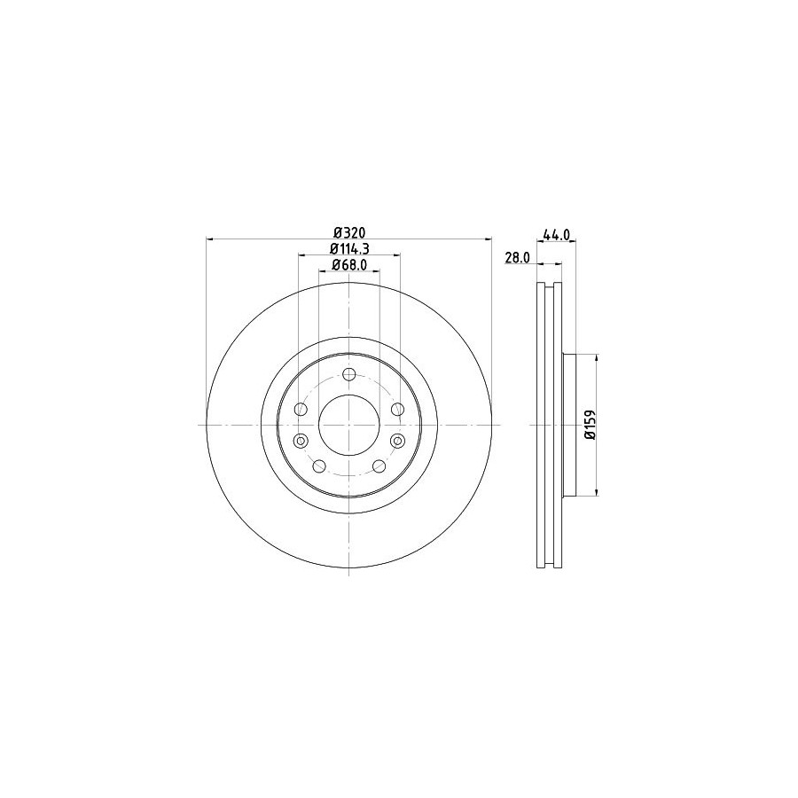 Hella Disque De Frein 8Dd355129111 Renault
