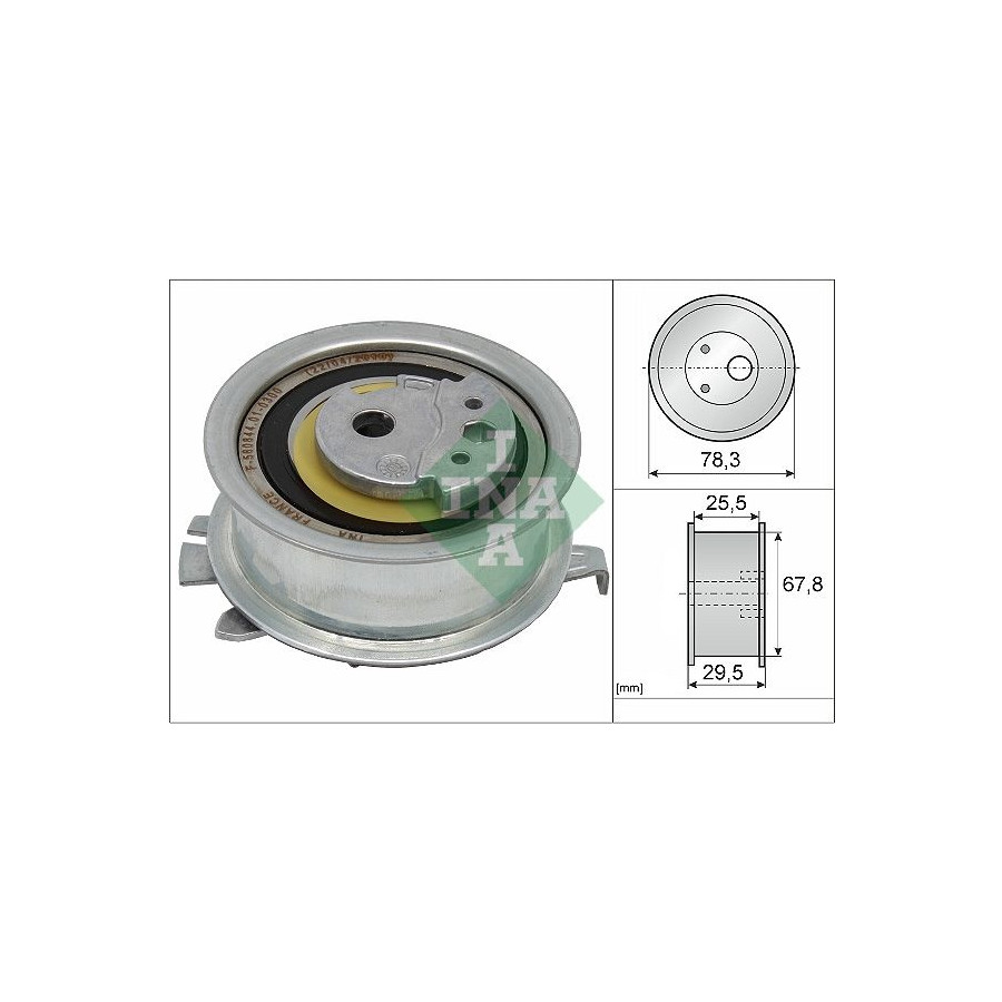 Galet tendeur de courroie de distribution 531 0825 10 INA pour VW SEAT SKODA - Image 5