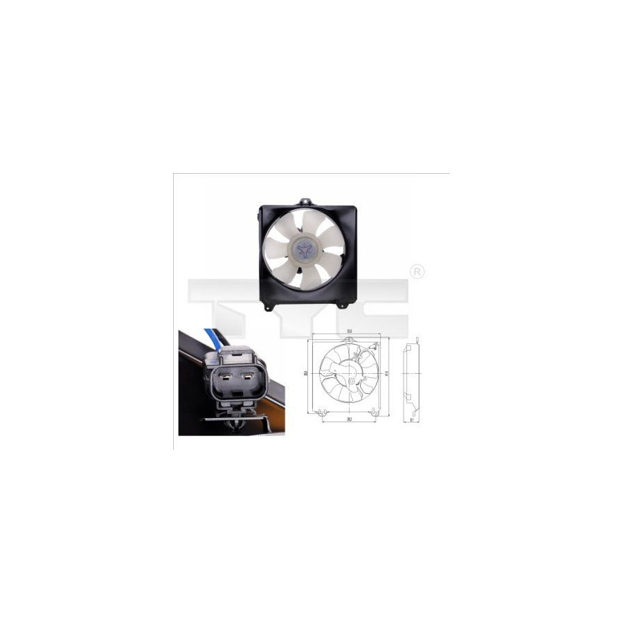 TYC Ventilateur pour moteur RAV 4&nbsp;I (aussi CABRIO) (SXA1)