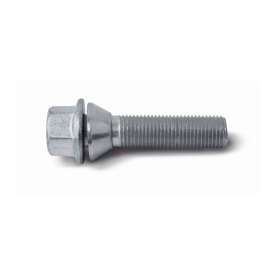 H&R Boulon de roue conique avec anneau mobile M14x1,50 - Longueur 40mm (ex. BMW, Volvo)