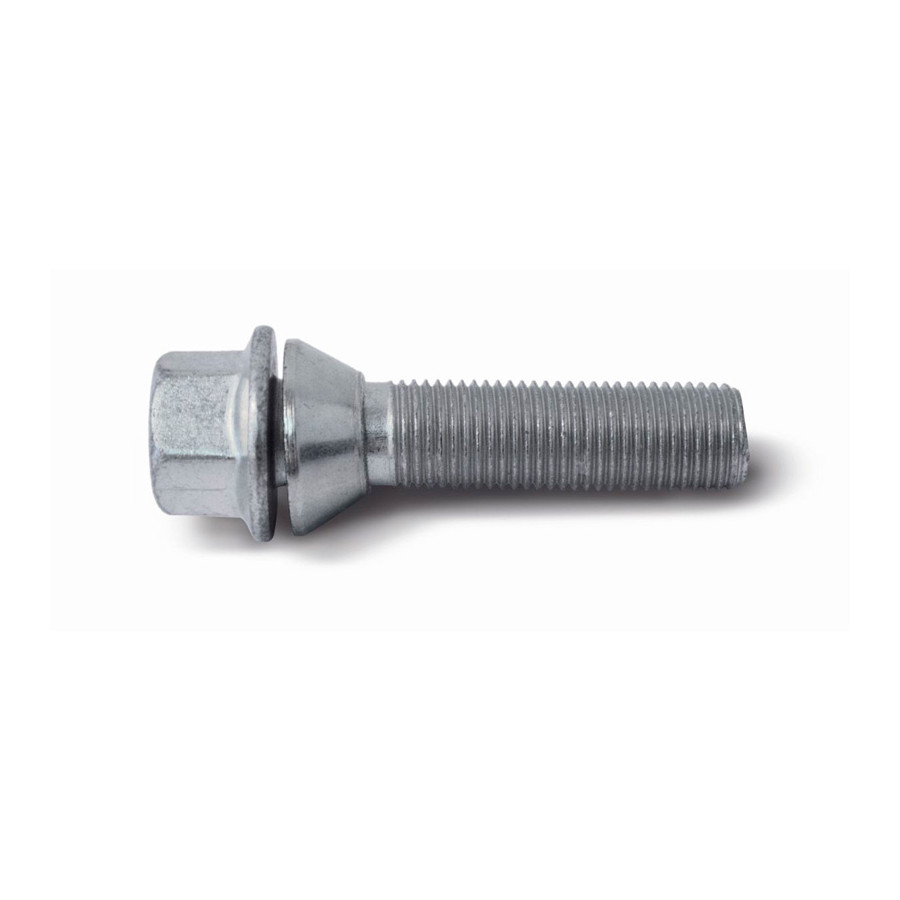 H&R Boulon de roue conique avec anneau mobile M14x1.50 - Longueur 43mm (ex. BMW, Volvo)