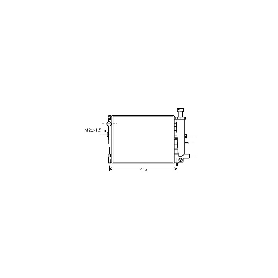 INTERNATIONAL RADIATORS Radiateur refroidissement du moteur 09002040 
