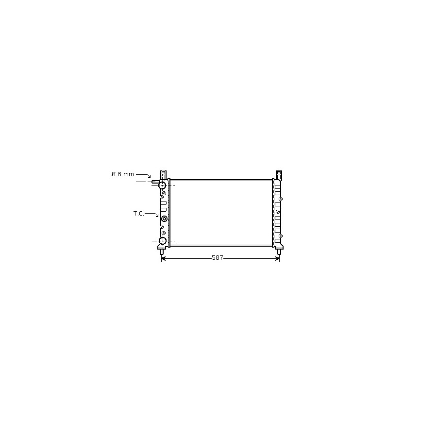 INTERNATIONAL RADIATORS Radiateur refroidissement du moteur 17002078 