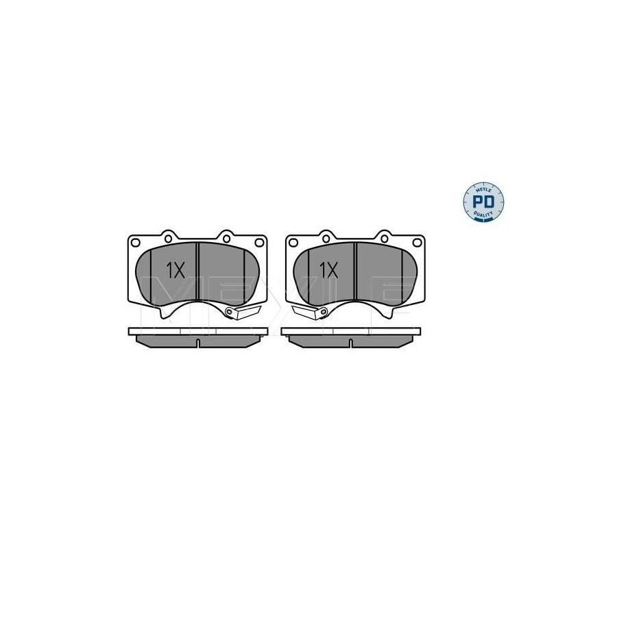 Original MEYLE Plaquettes de Frein Disque 025 240 2417 / Pd pour Mitsubishi - Image 4