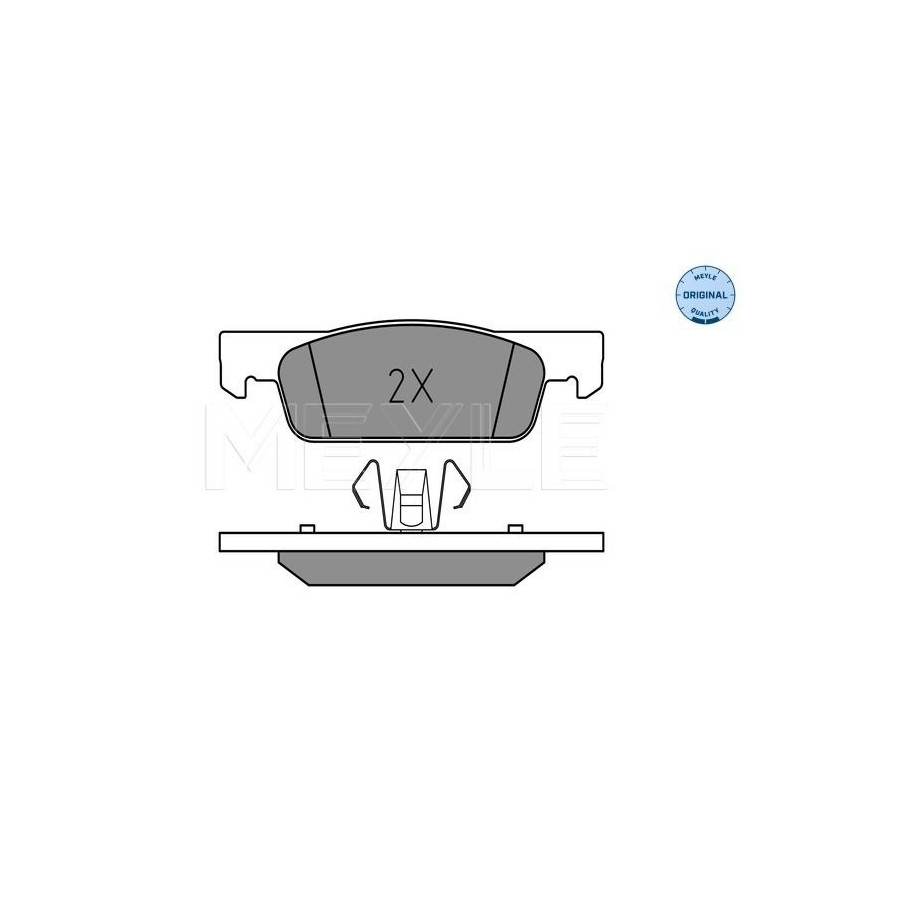 Plaquettes de frein Essieu avant 025 257 0217 MEYLE pour DACIA RENAULT SMART - Image 3