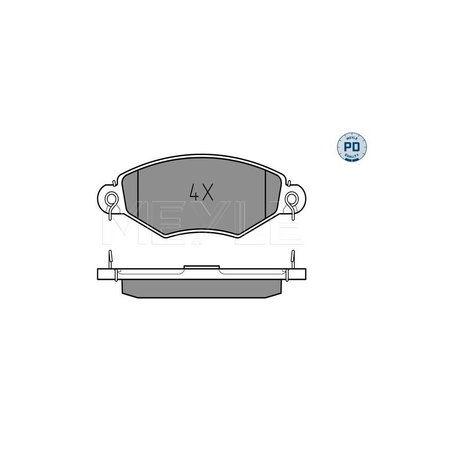 Plaquettes de frein Essieu avant 025 219 8018/PD MEYLE pour RENAULT NISSAN - Image 4