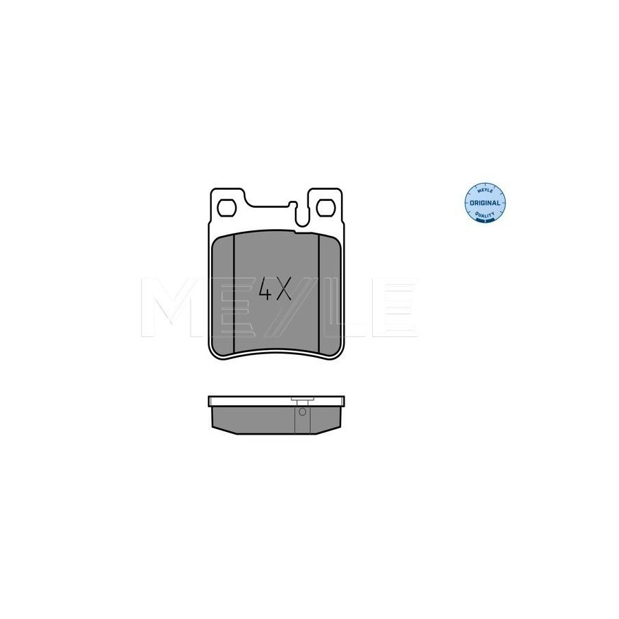Plaquettes de frein Essieu arrière 025 213 0515 MEYLE pour MERCEDES-BENZ - Image 5