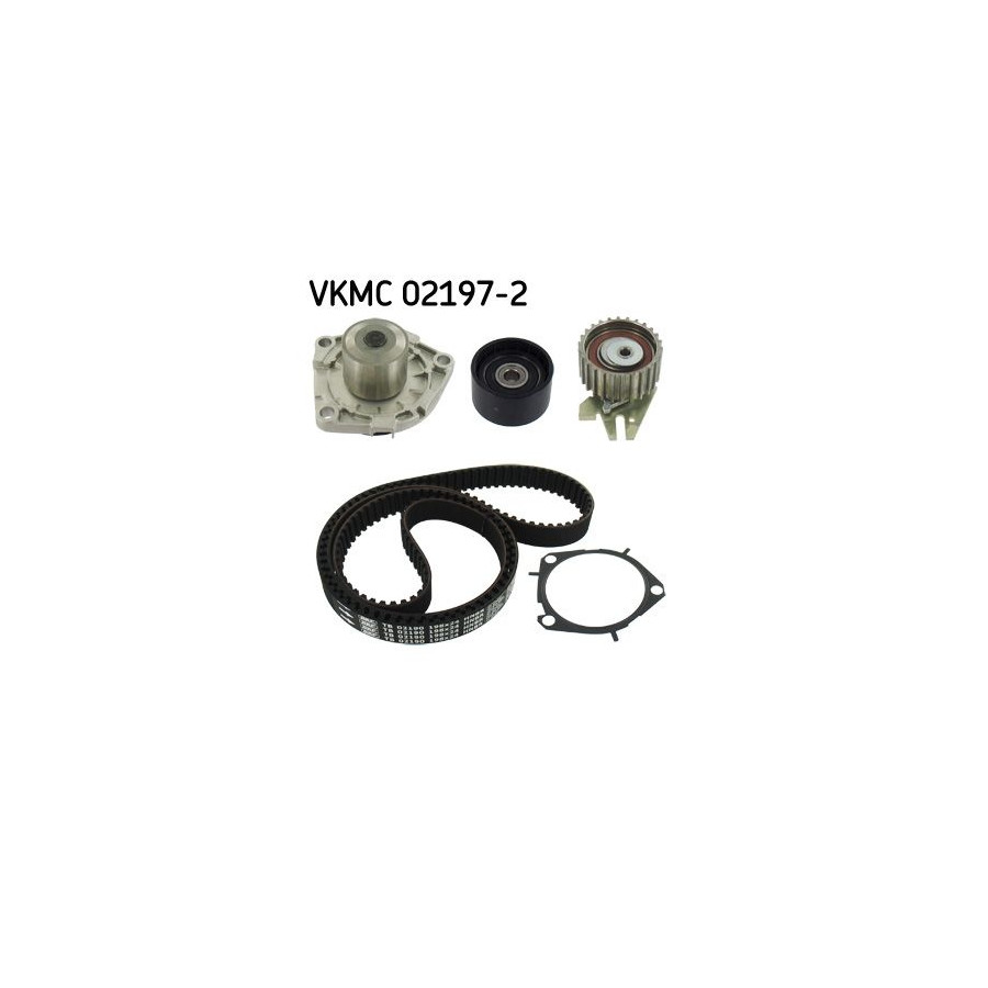 SKF Pompe &agrave; eau + kit de courroie de distribution  VKMC 02197-2