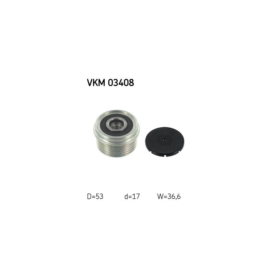 SKF Poulie roue libre, alternateur  VKM 03408