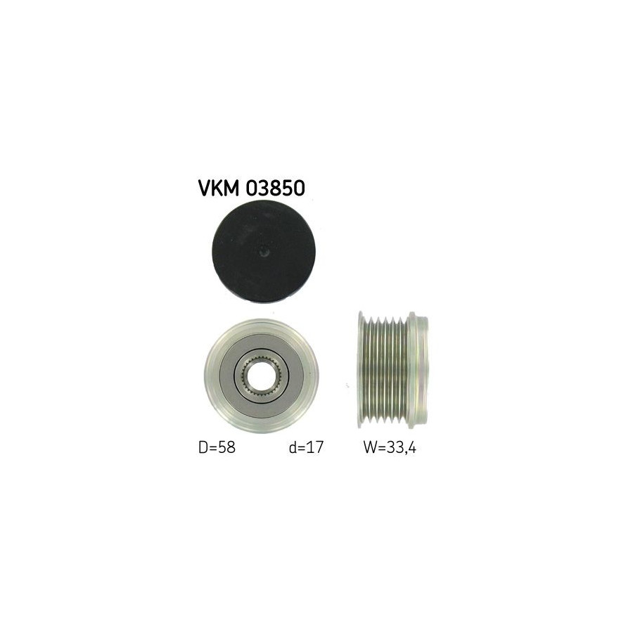 SKF Poulie roue libre alternateur VKM 03850 