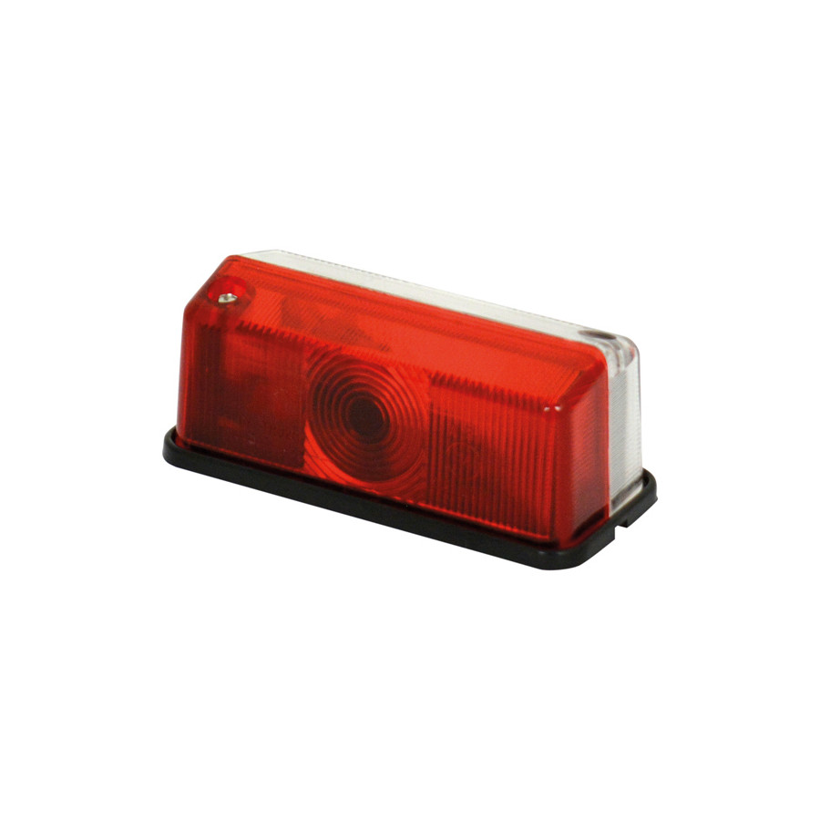 Marqueur latéral rouge / blanc 12V rectangle