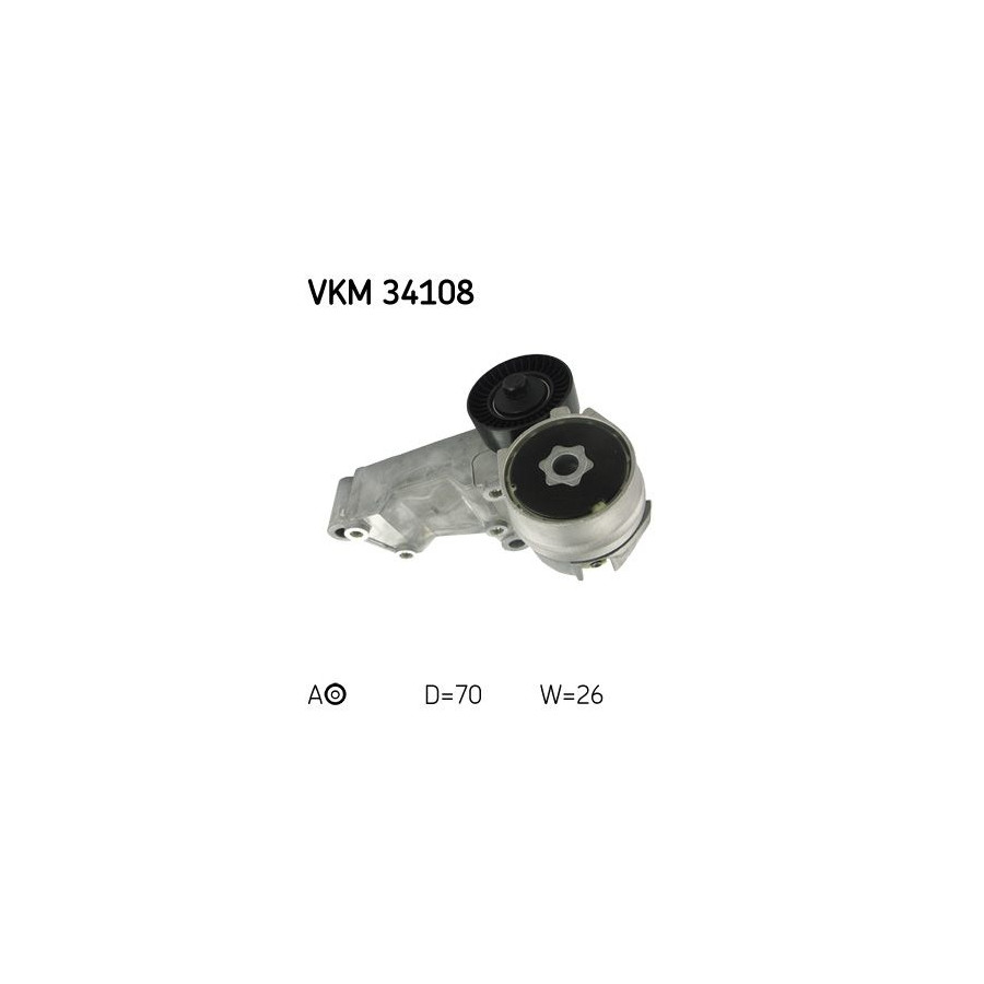 Skf Tendeur De Courroie, Courroie Trapézoïdale À Nervures Vkm 34108 - Image 3