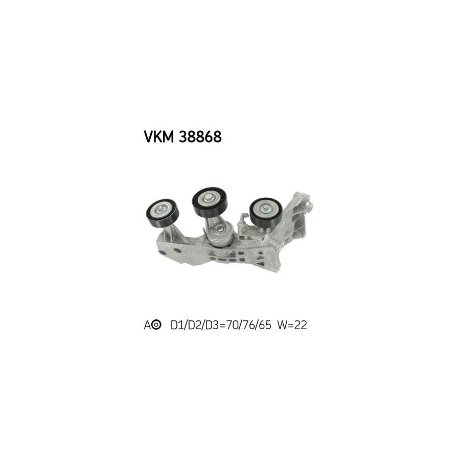 Original SKF Poulie Tensionneuse Courroie Crantée VKM 38868 Pour Mercedes-Benz - Image 4