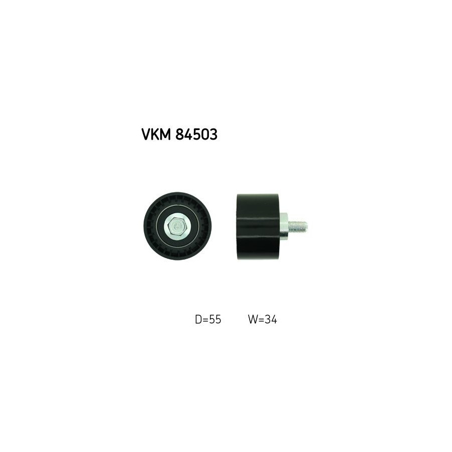 SKF Poulie renvoi/transmission courroie de distribution VKM 84503 