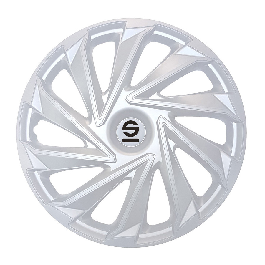 Set d'enjoliveurs Sparco 4 pièces Varese 16 pouces argent