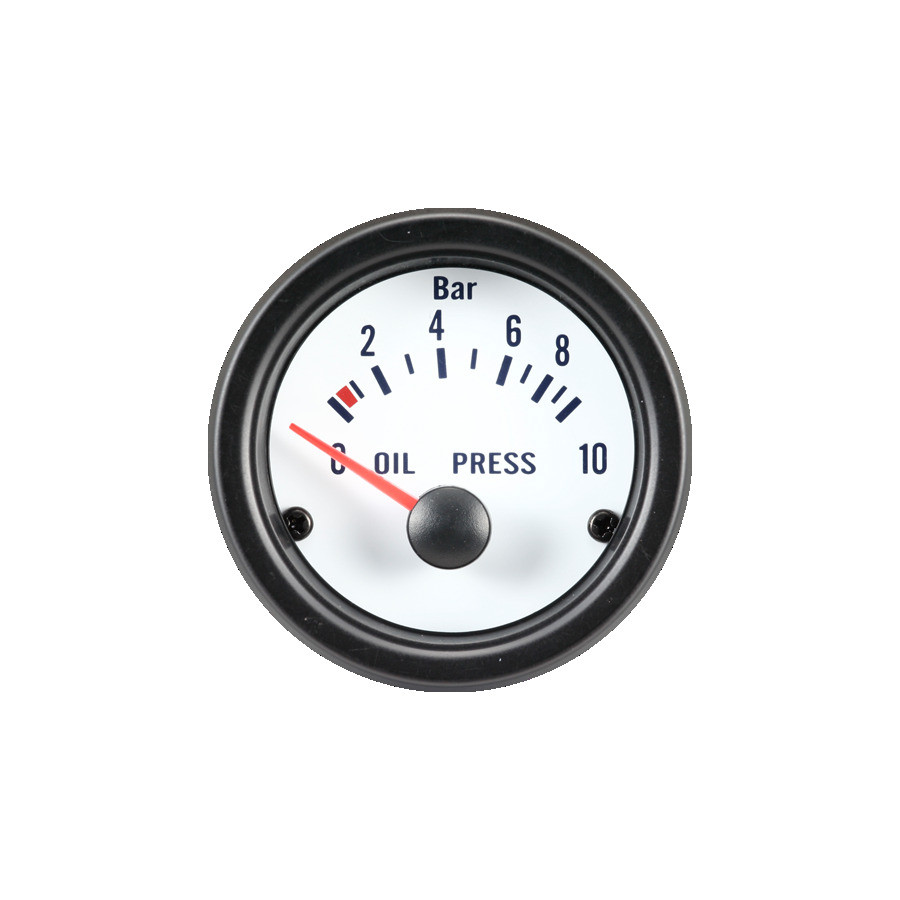 Performance Instrument White Pression d'huile 0-10 bar 52mm