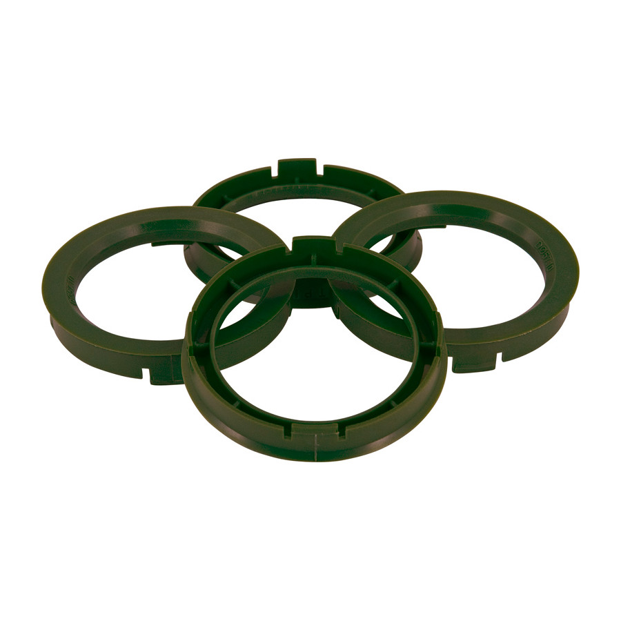 Anneaux de centrage TPI 72.5-></noscript>65.1mm vert olive 4 pièces