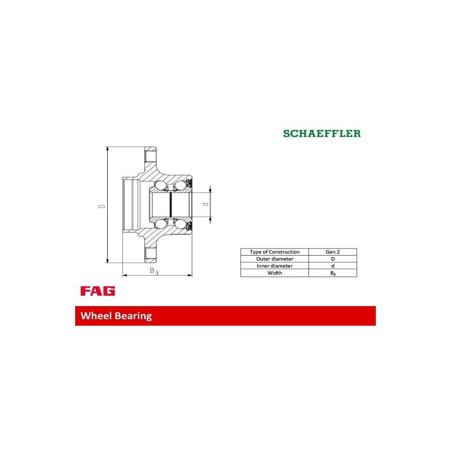 FAG Roulement roue arriere  713 6138 20 (X1)