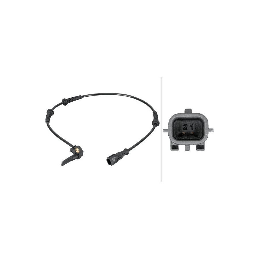 Hella Capteur, Vitesse De Roue 6Pu012806941 Dacia;Renault