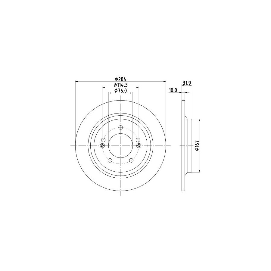 Hella Disque De Frein 8Dd 355 126-651 - Image 3
