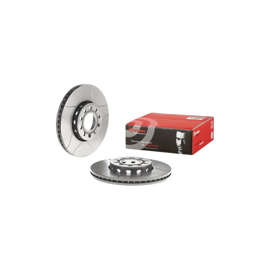 2x Disque de frein ventilé de l'intérieur 09.5745.76 BREMBO pour AUDI VW SKODA - Image 3