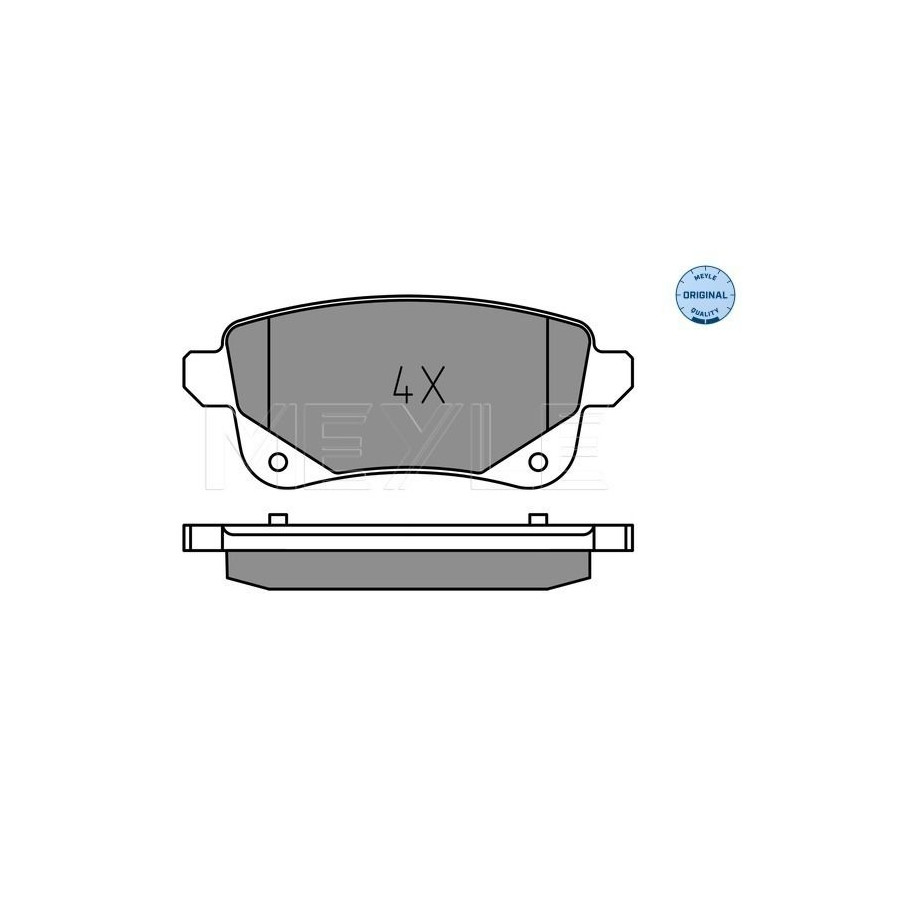 Original MEYLE Kit De Plaquettes De Frein À Disque 025 248 2016 Pour Renault - Image 3