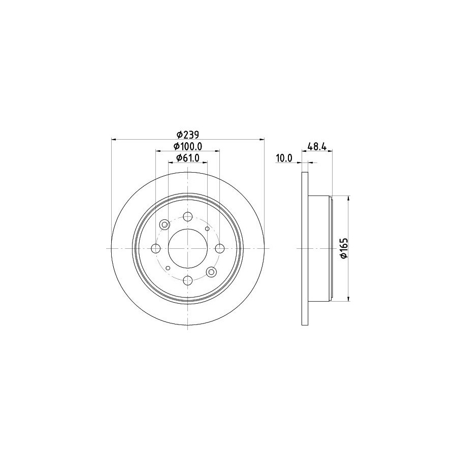 Hella Disque De Frein 8Dd355103111 Acura;Honda;Lotus;Mg;Rover