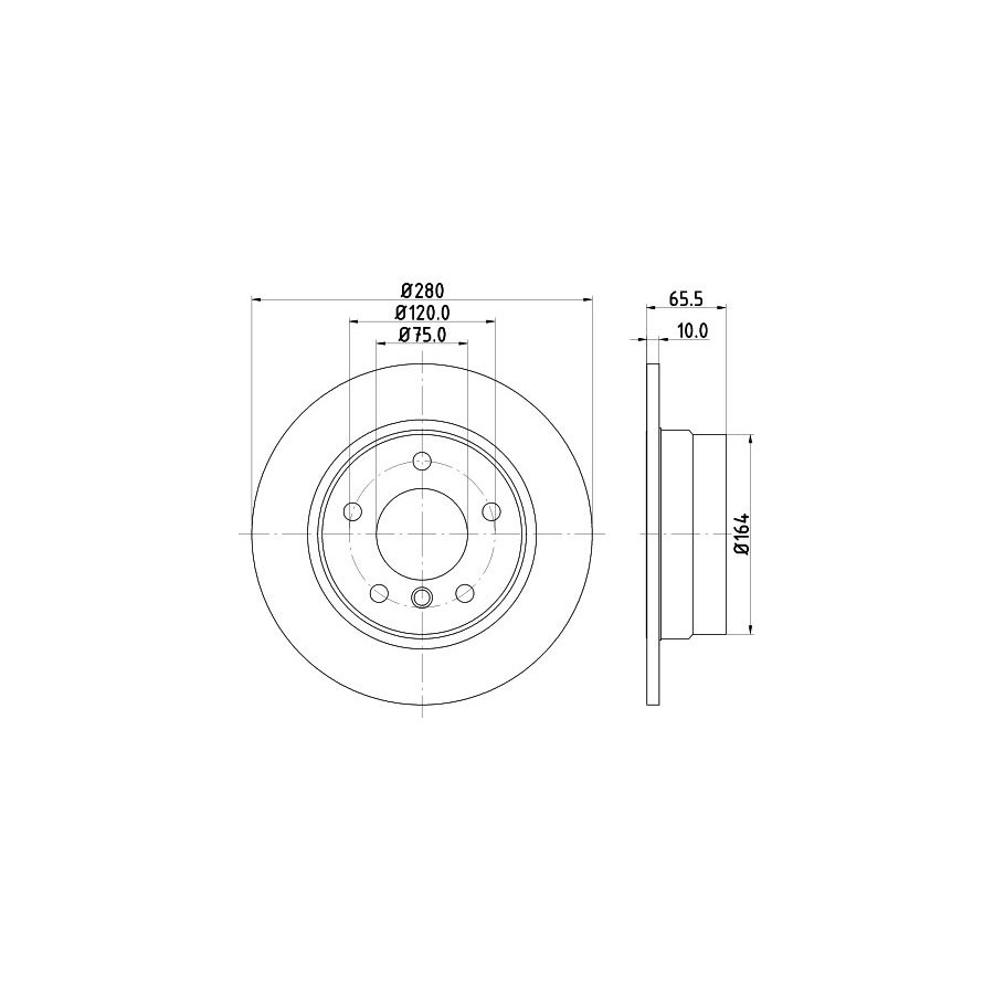 Hella Pagid Disque De Frein 8Dd 355 128-351 - Image 2