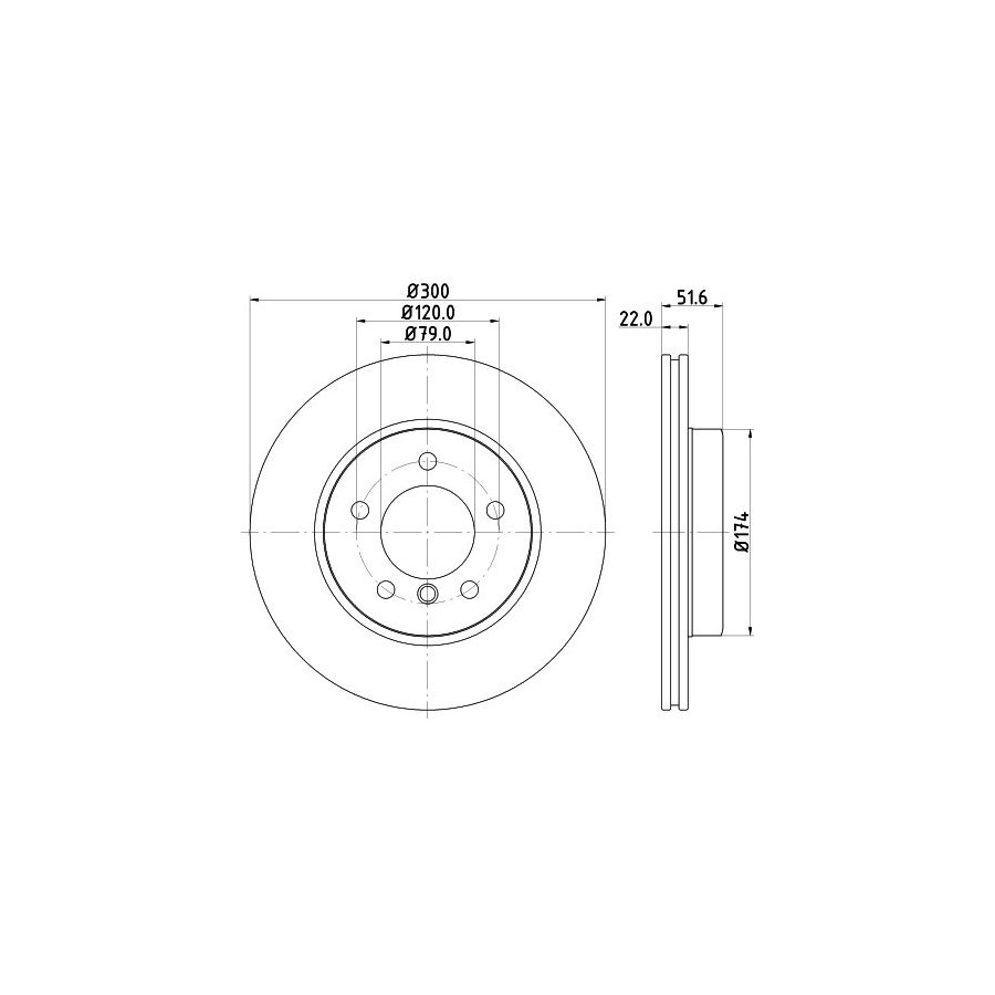 Hella Disque De Frein 8Dd 355 127-391 - Image 3