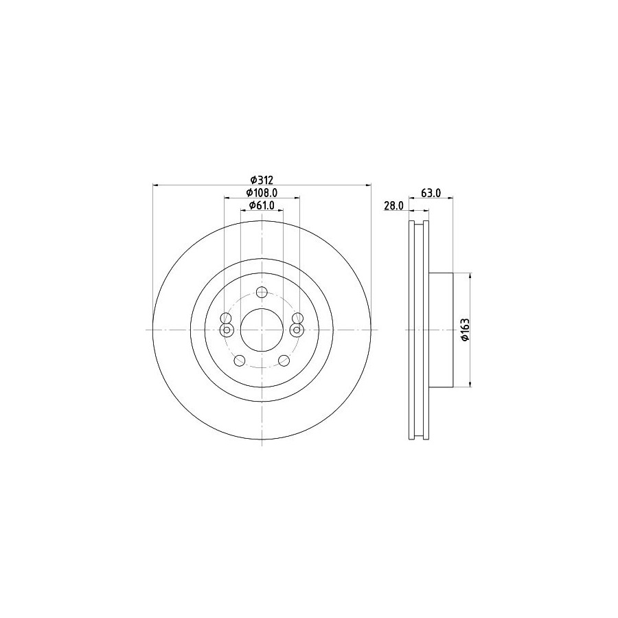 Hella Disque De Frein 8Dd355128861 Renault
